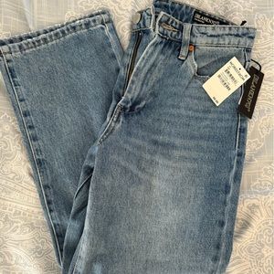 NWT Blank NYC rib cage straight leg jeans